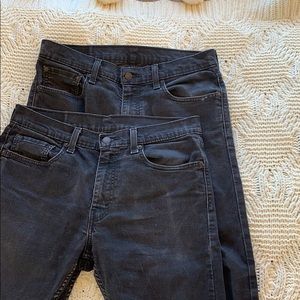 Levi’s Jeans Black Denim - 2 pairs